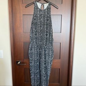 NWT black and white ROXY jumpsuit size S